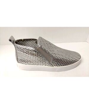 Jibs Mid Rise Casual Sneakers, Silver, Women's 9 M
